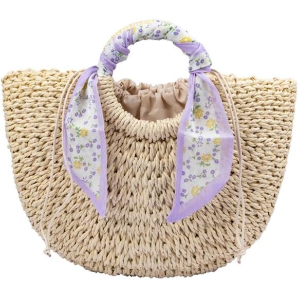 Straw Bags, Summer Rattan Bags 02 - Picture 1 of 6